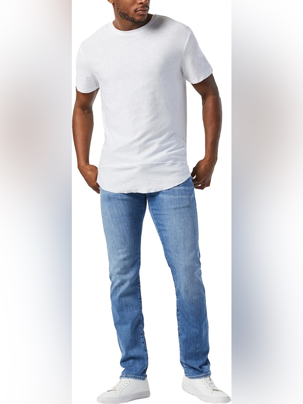 Mavi Men’s Jake Slim Fit LT Brushed Feather Blue Denim Jeans, 32/30